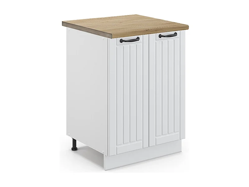 Meuble bas de cuisine blanc campagne 60x60x82 fame-line