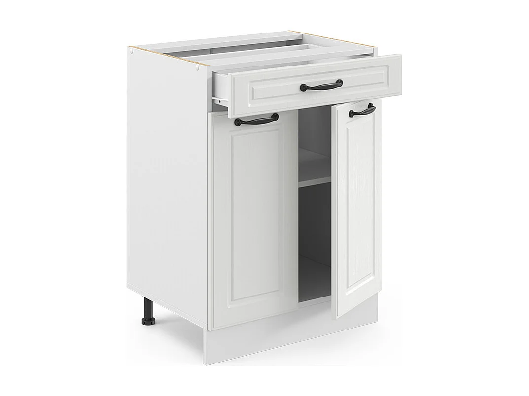 Meuble cuisine blanc campagne 60x46x81.6 r-line