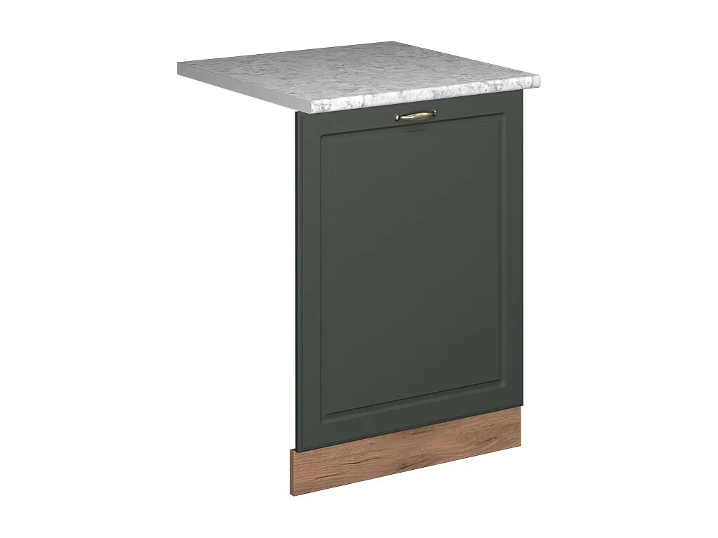 Panel frontal del lavavajillas verde dorado casa de campo 60x1.6x81.8 fame-line