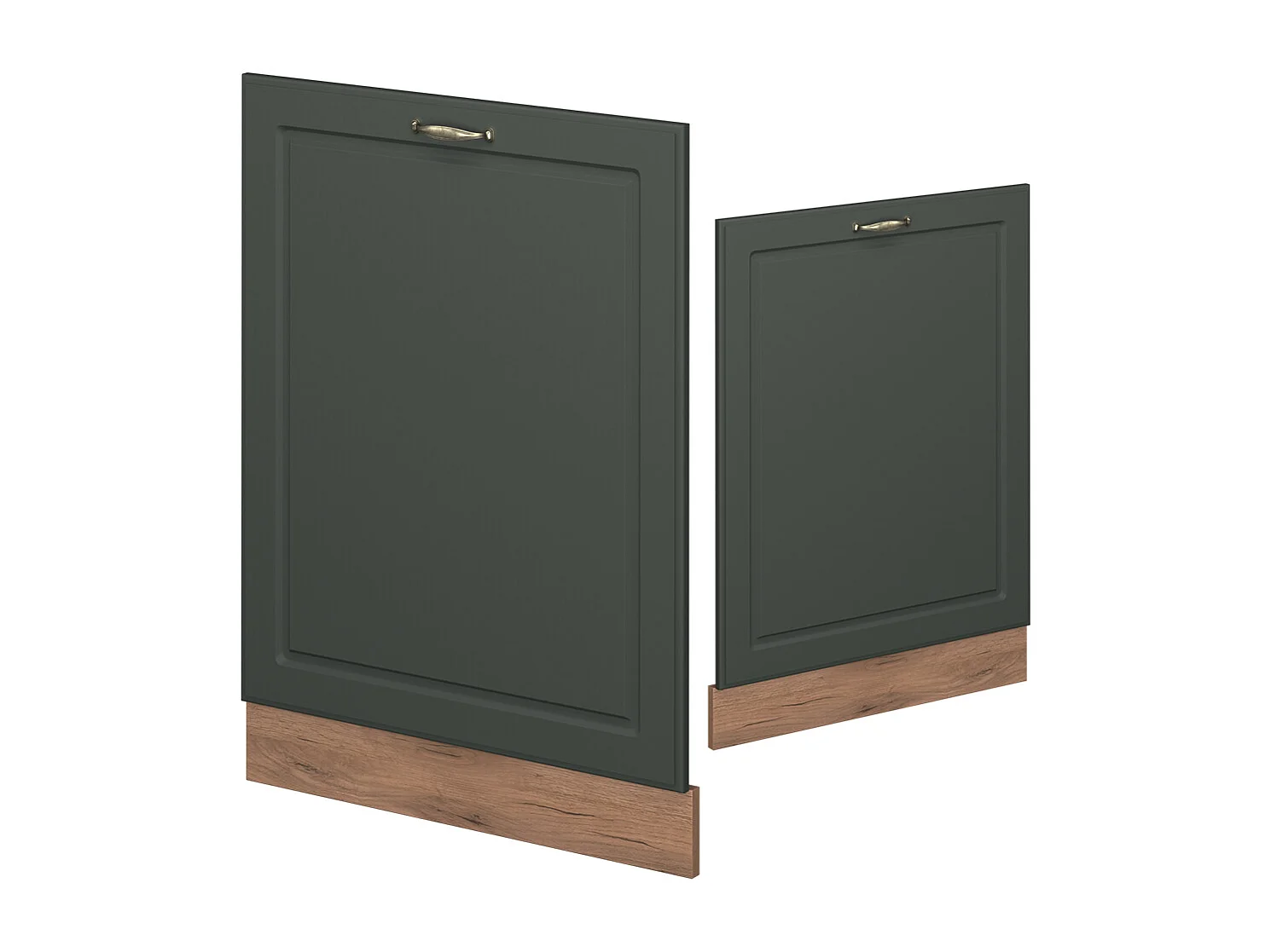 Panel frontal del lavavajillas verde dorado casa de campo 60x1.6x81.8 fame-line