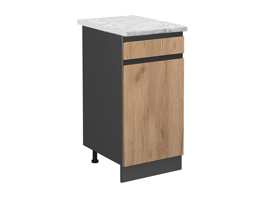 Mobiletto base per cucina quercia dorata 40x60x81.6 r-line