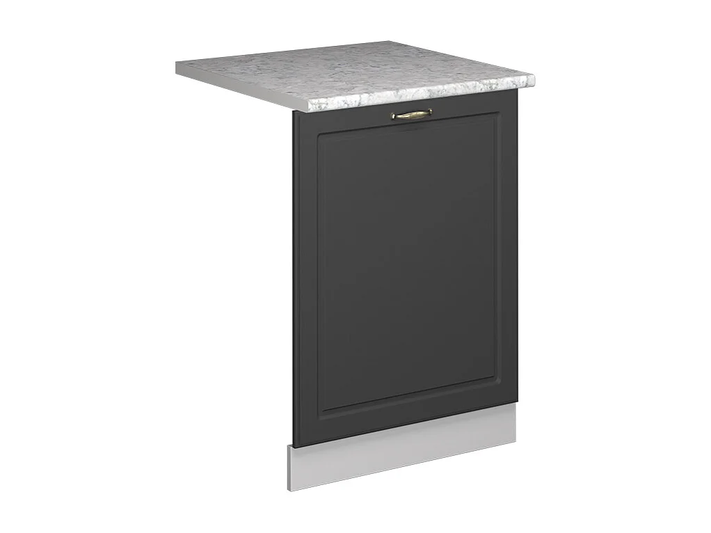 Façade de lave-vaisselle anthracite-or 60x1.6x81.8 fame-line