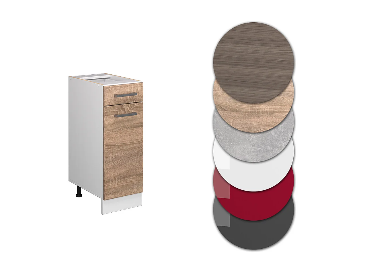 Mueble bajo de cocina sonoma 30x46x81.6 r-line