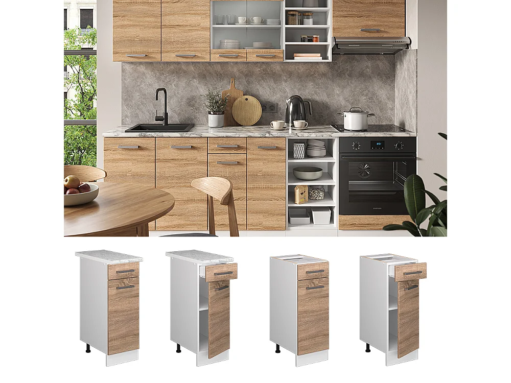 Meuble cuisine sonoma 30x46x81.6 r-line