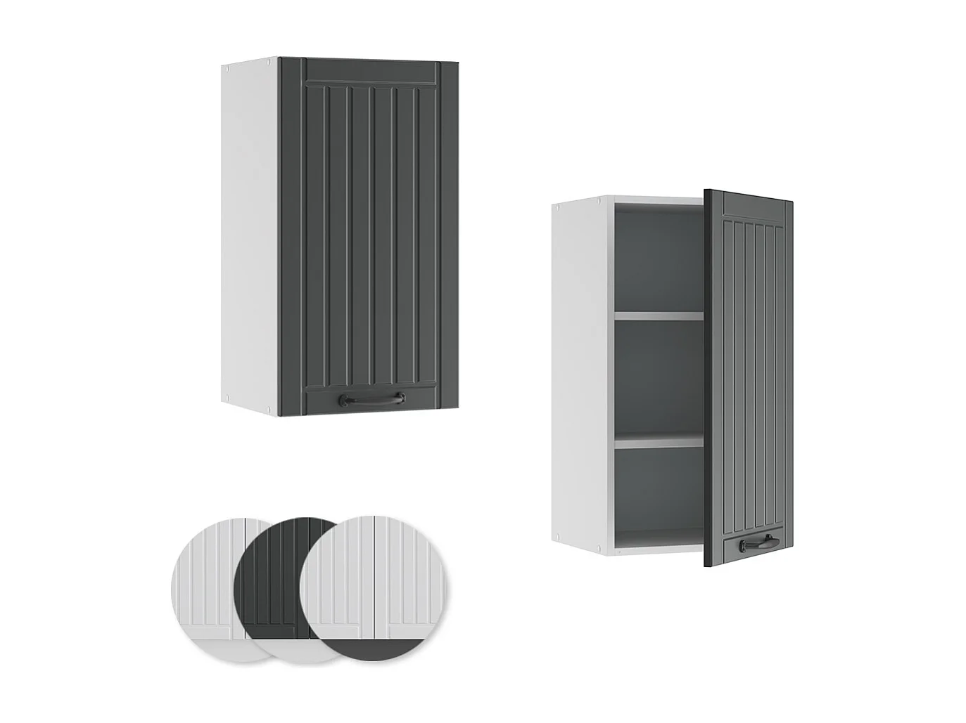 Armario colgante antracita casa de campo 40x34.1x72 fame-line