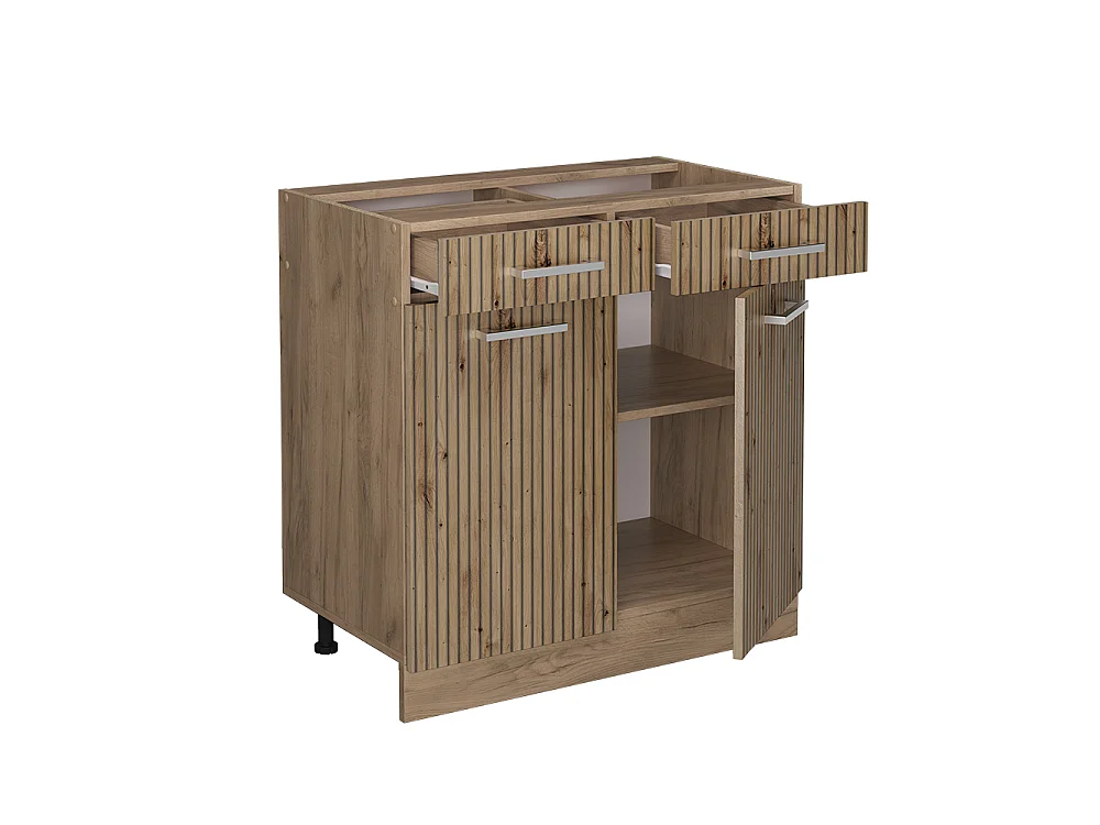 Küchenunterschrank artisan-eiche 80x60x81.6 r-line