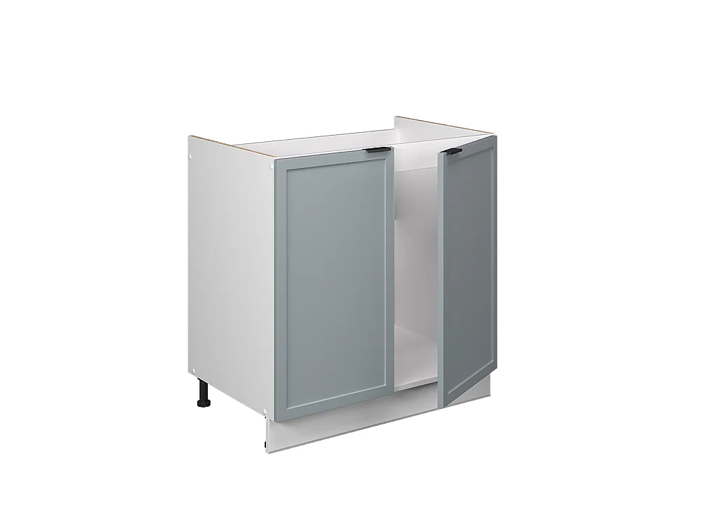 Meuble bas sous-évier bleu clair-gris 80x60x82 fame-line
