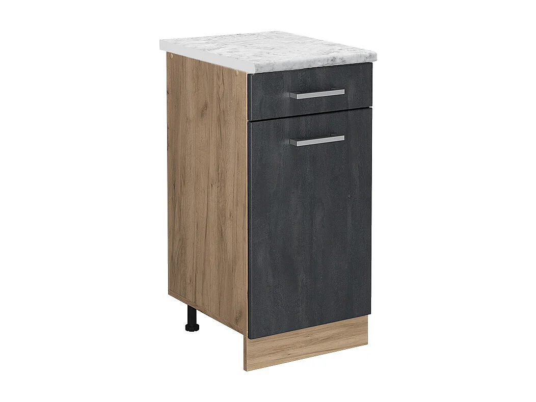 Meuble cuisine béton noir 40x60x81.6 r-line