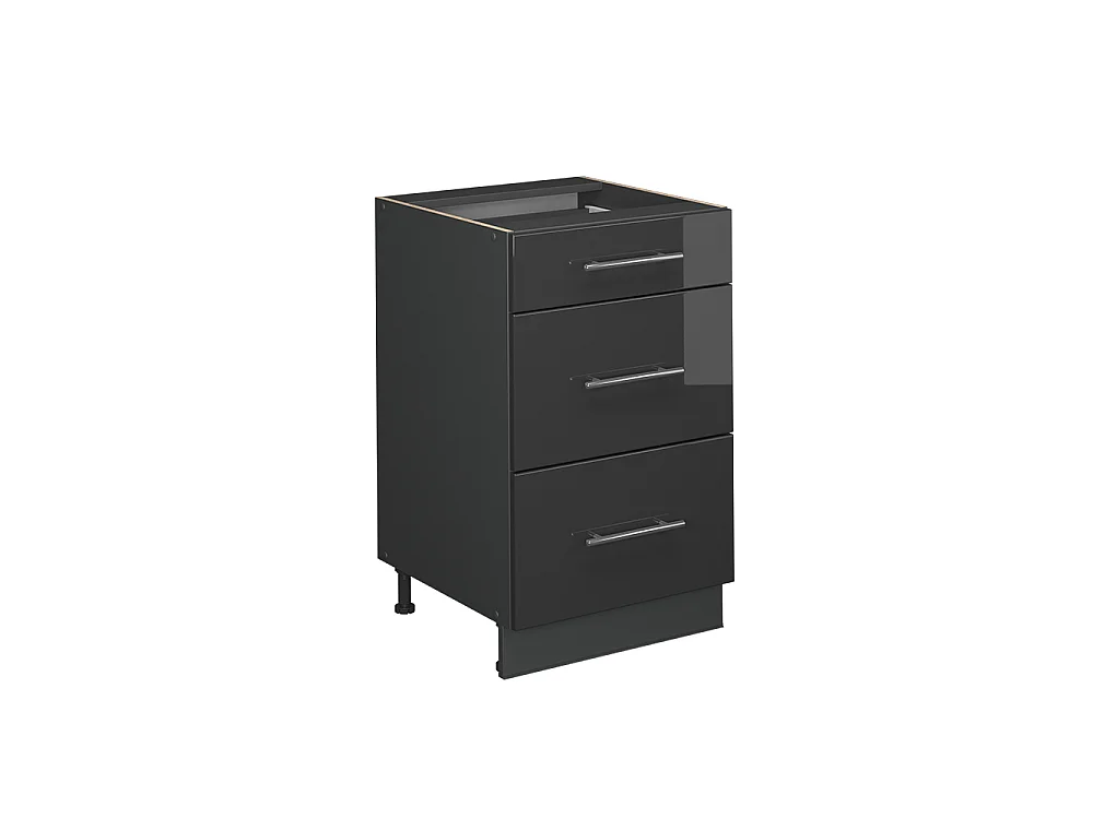 Meuble cuisine anthracite haute brillance 50x51.6x82 fame-line
