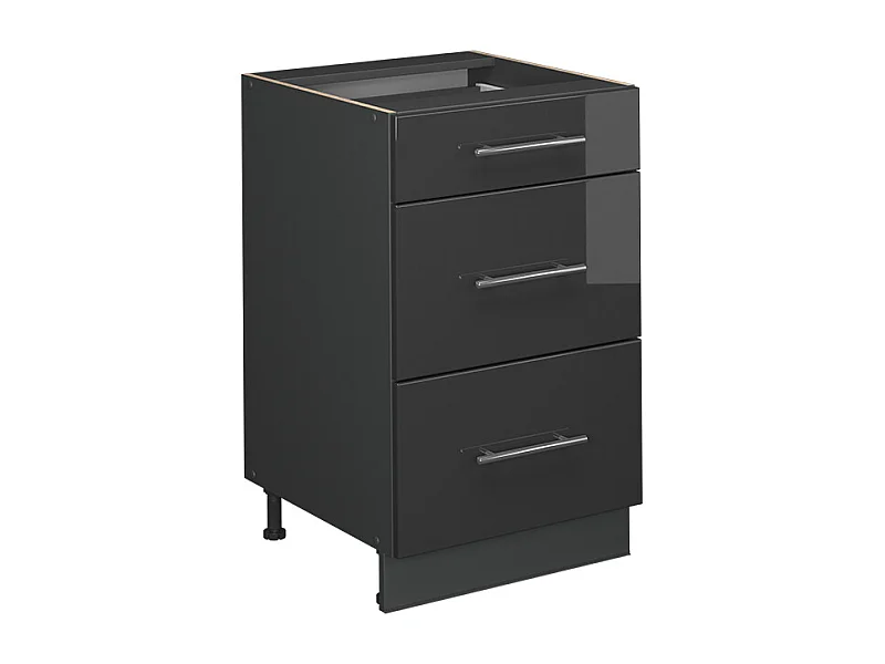 Mobiletto base per cucina antracite lucido 50x51.6x82 fame-line
