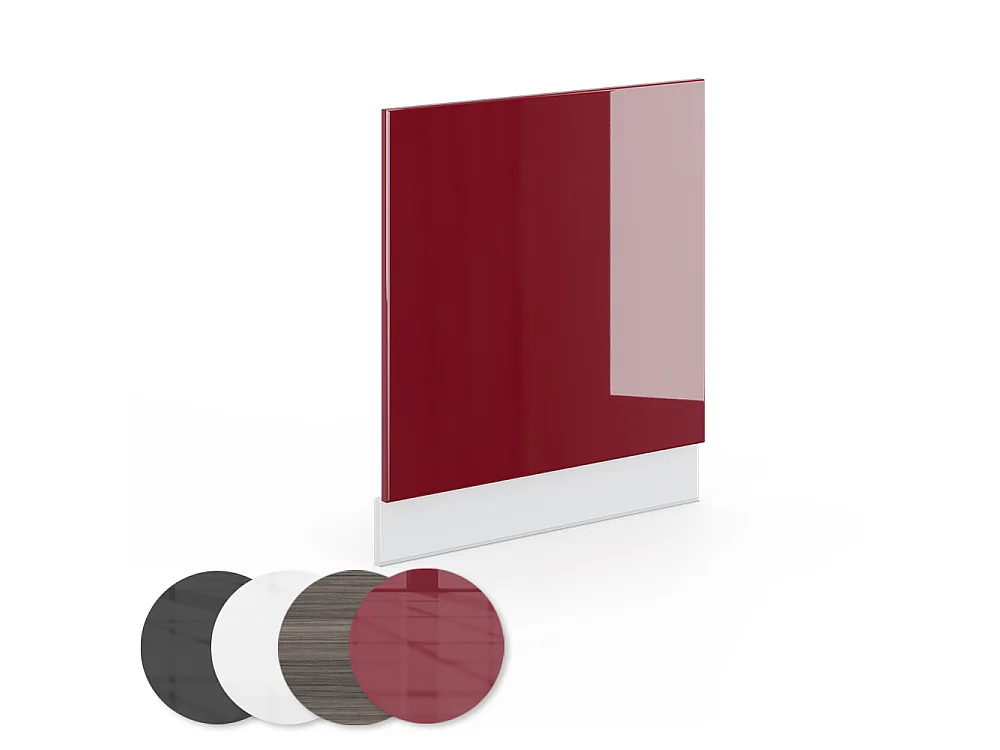 Façade rouge bordeaux haute brillance 60x1.6x67.4 fame-line