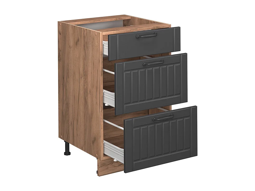 Meuble cuisine gris foncé 50x60x82 fame-line