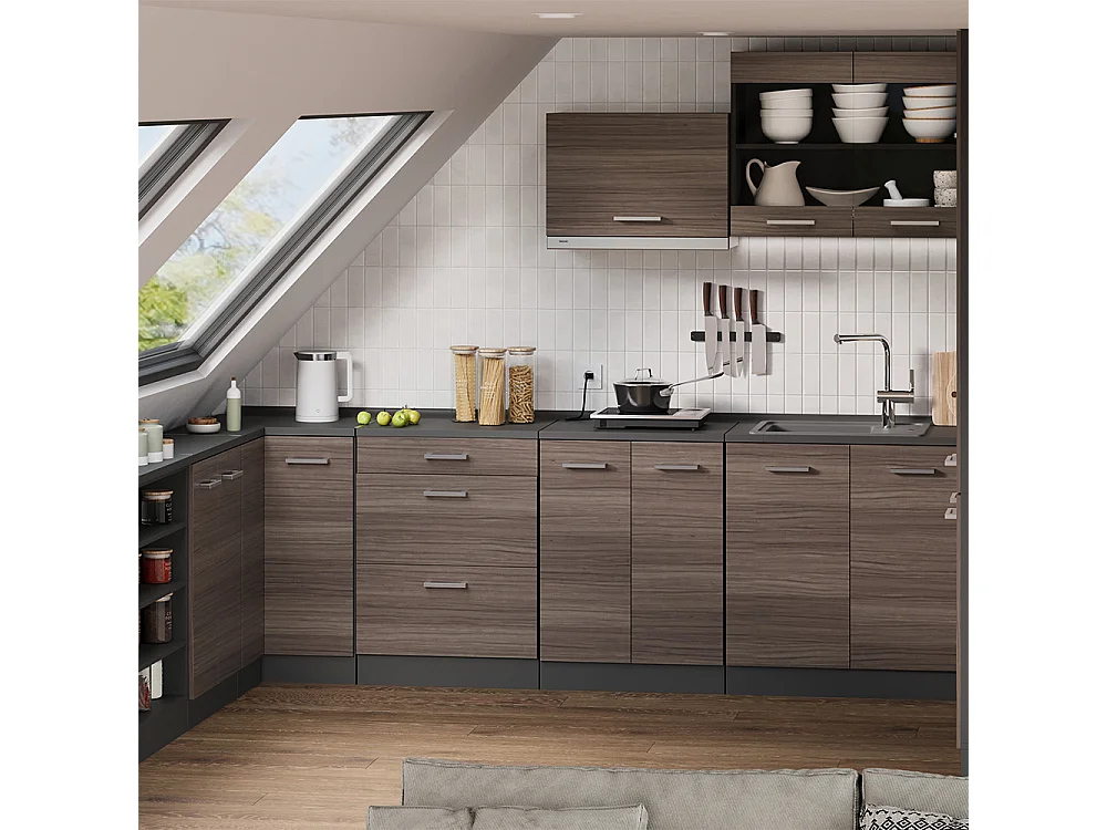 Meuble sous pente gris noble 60x46x81.6 r-line