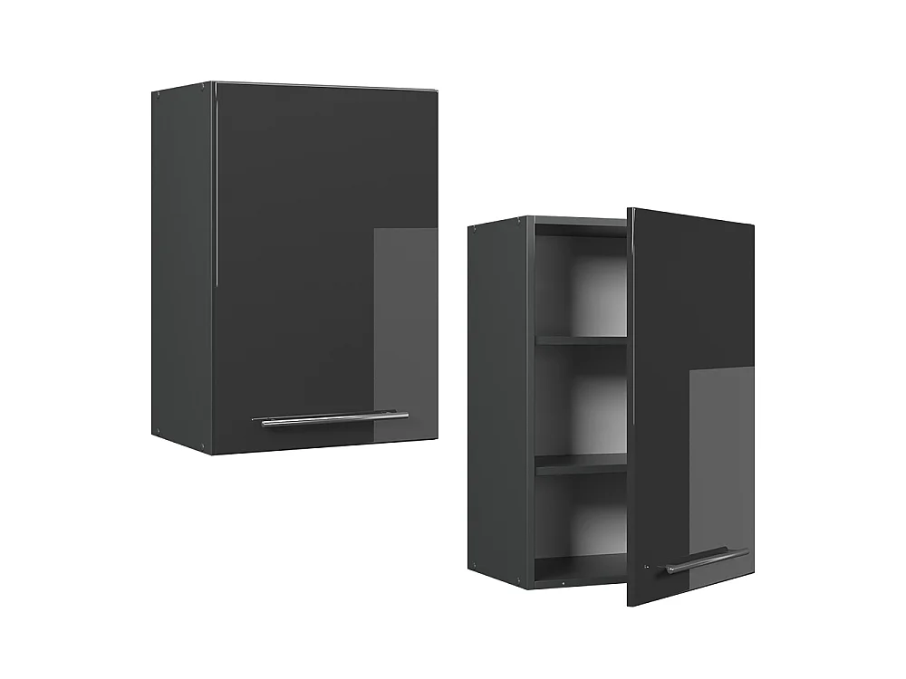 Pensile da cucina antracite lucido 50x34.1x72 fame-line