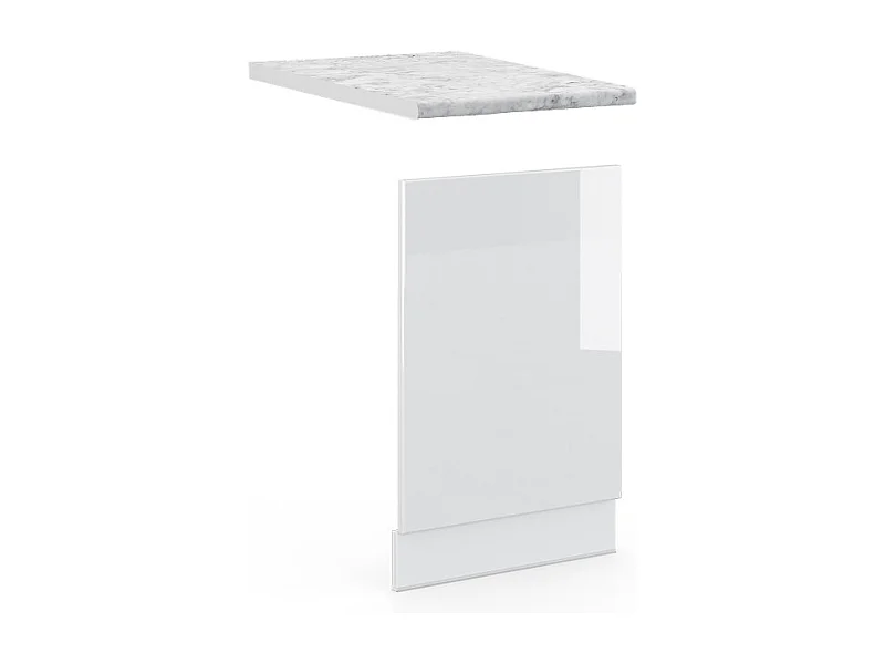 Façade blanc haute brillance 45x1.6x67.4 fame-line