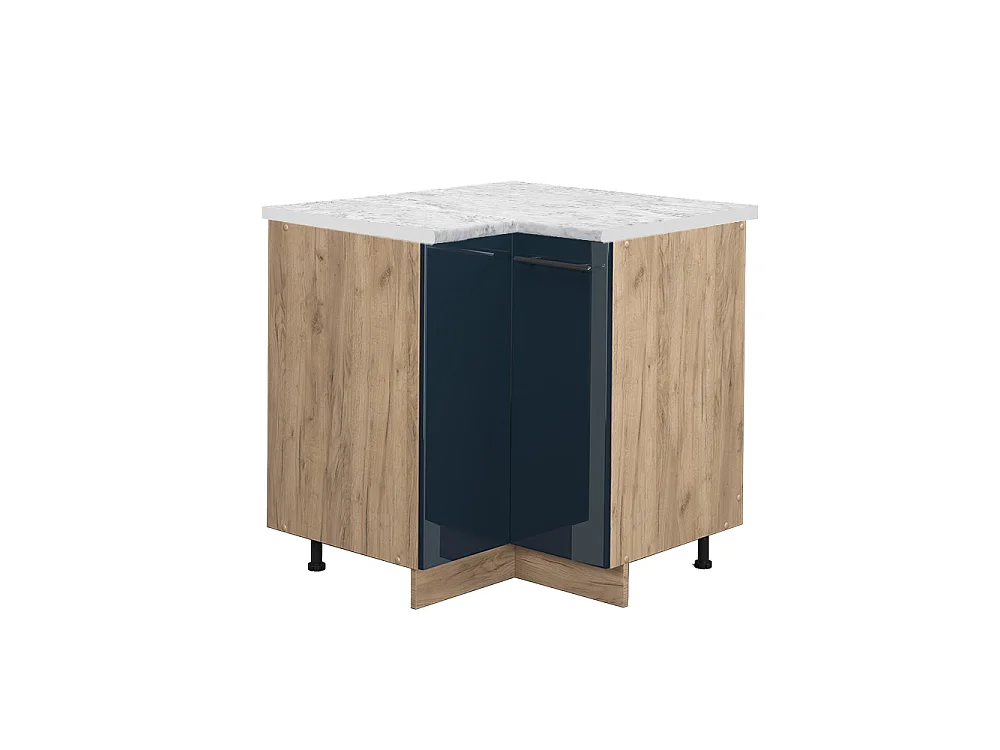 Meuble dangle bleu foncé brillant 80.5x60x82 fame-line