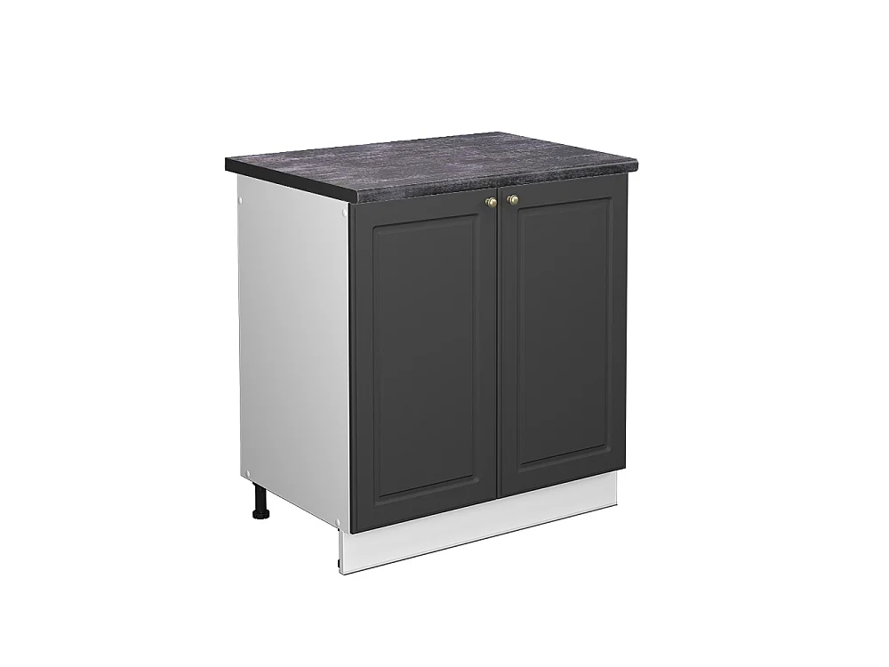 Wastafelkast antraciet-goud 80x60x82 fame-line