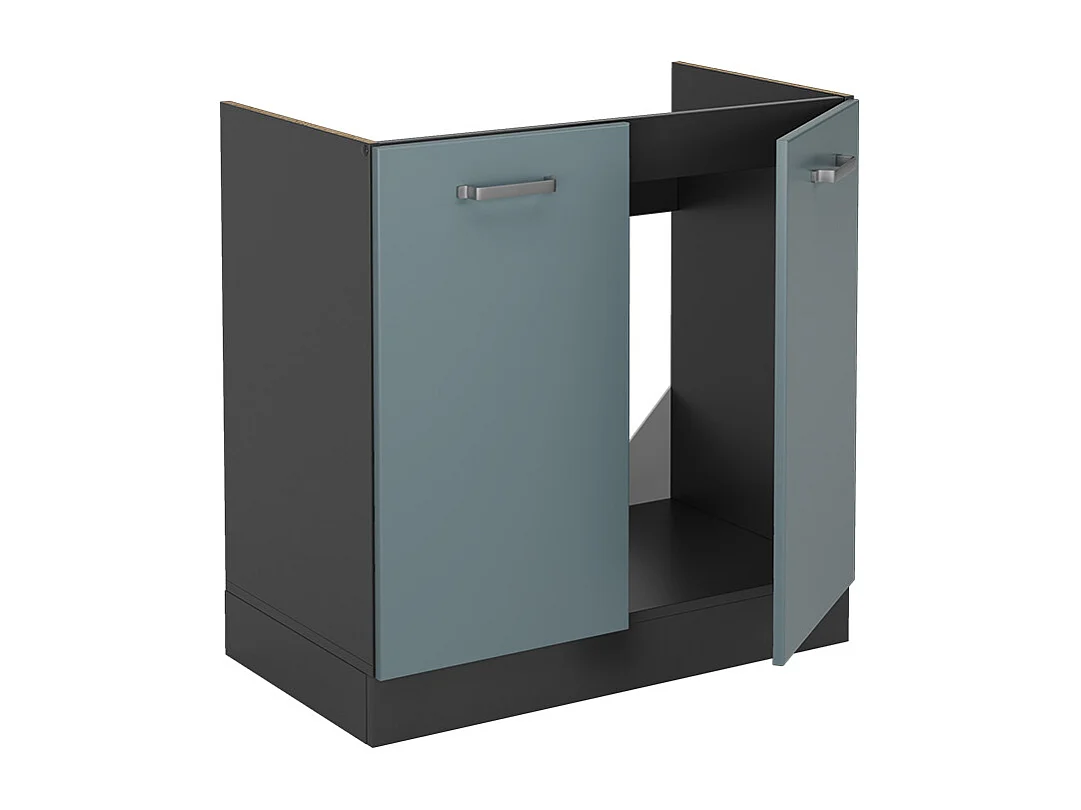 Mobile lavello cucina grigio-blu 80x60x81.6 r-line