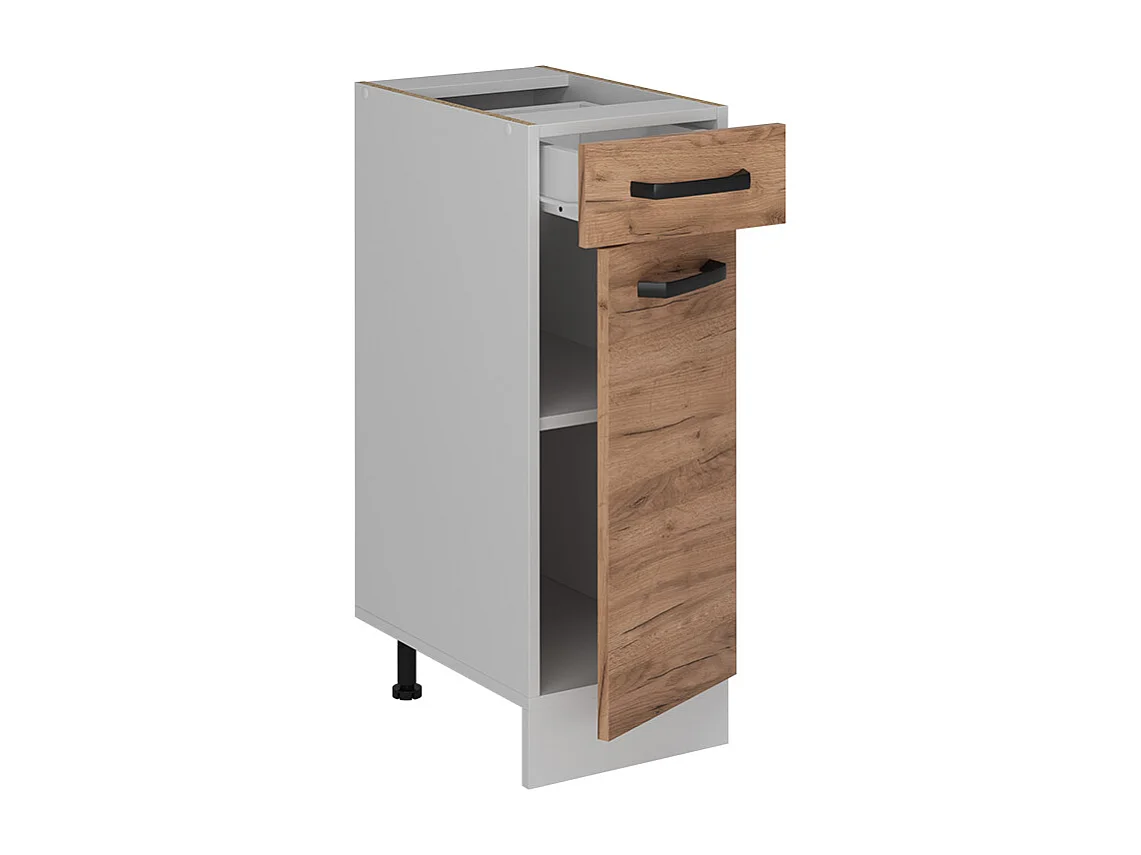 Mobiletto base per cucina quercia dorata 30x46x81.6 r-line