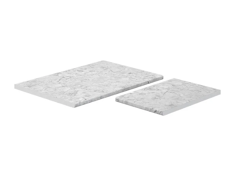 Encimera de cocina blanco/mármol 114x60x2.8 r-line