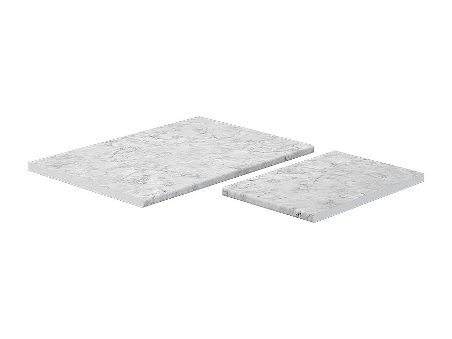 Encimera de cocina blanco/mármol 114x60x2.8 r-line