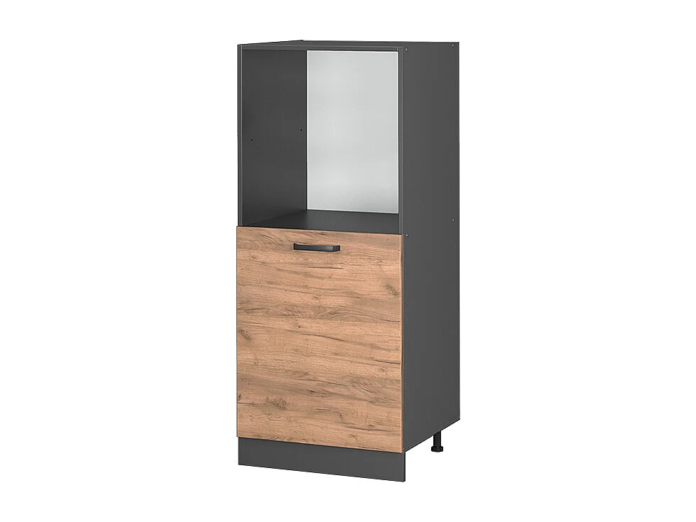 Meuble pour four chêne de force doré 60x57x143 r-line