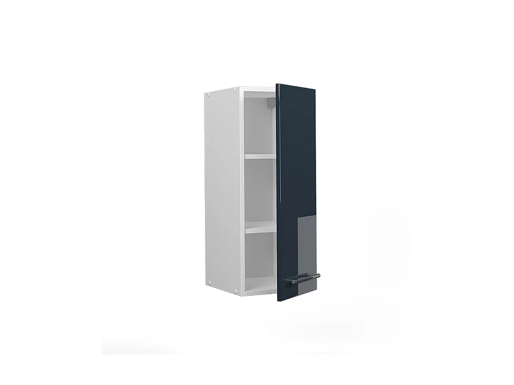 Wall cabinet dark blue high gloss 30x34.1x72 fame-line