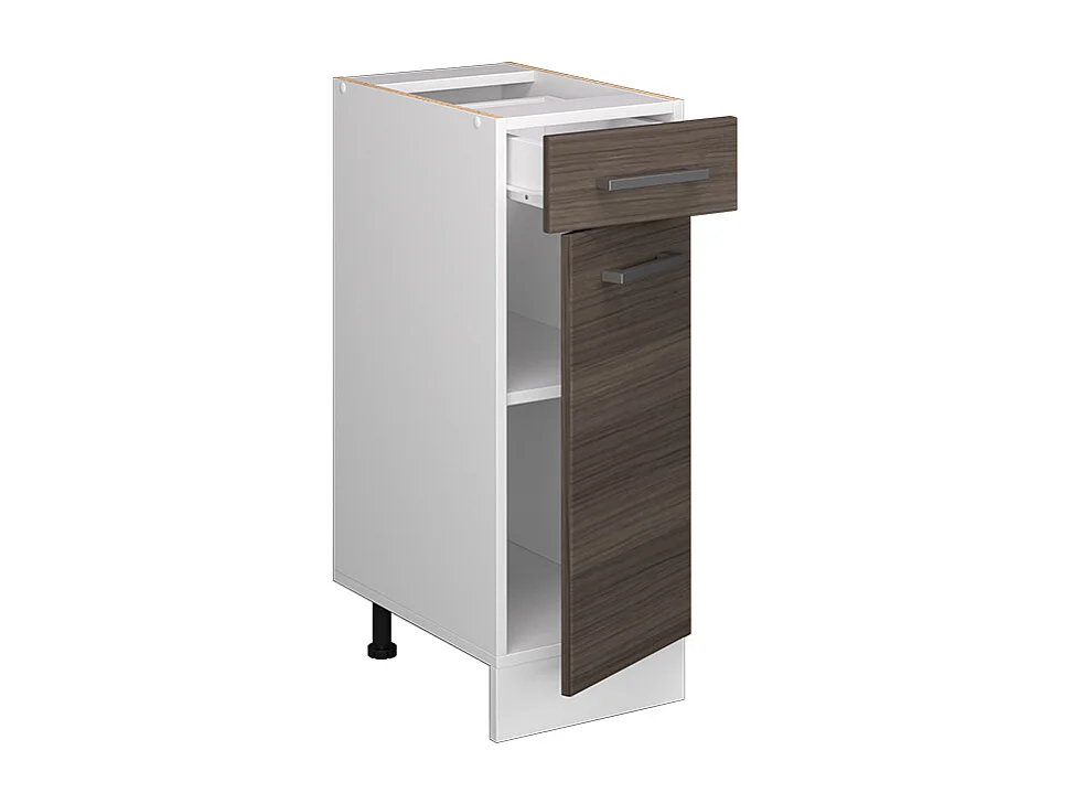 Mobiletto base per cucina grigio nobile 30x46x81.6 r-line