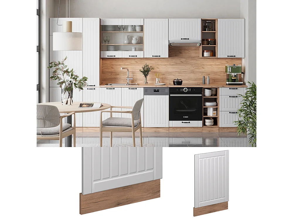 Panel frontal blanco casa de campo 45x1.6x67.4 fame-line