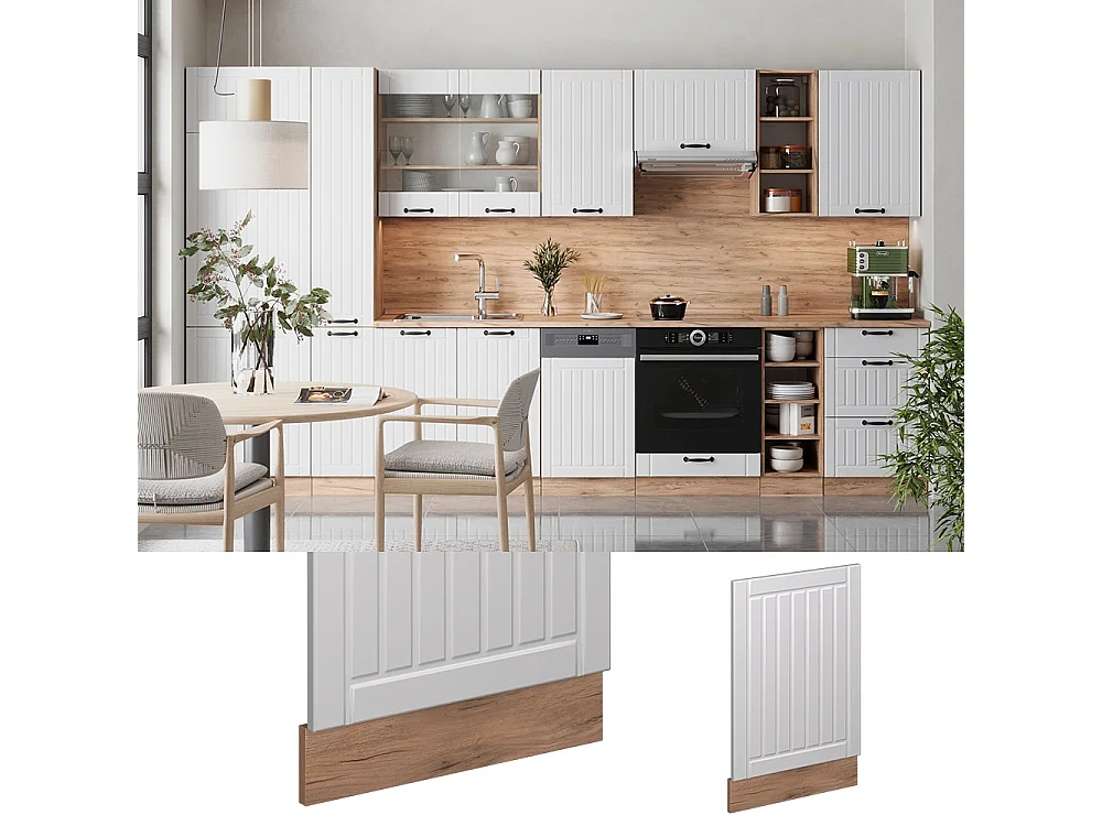 Front panel white shaker style45x1.6x67.4 fame-line