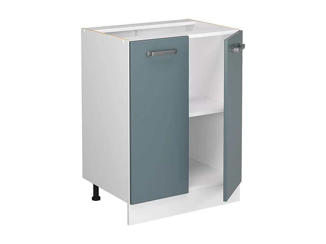 Meuble bas de cuisine bleu-gris 60x60x81.6 r-line