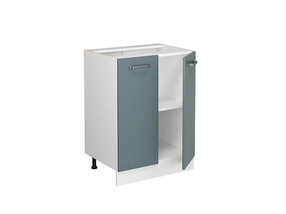 Meuble bas de cuisine bleu-gris 60x60x81.6 r-line
