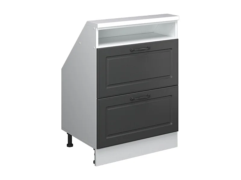 Küchenschrank für Dachschrägen anthrazit landhaus 60x46x81.6 r-line