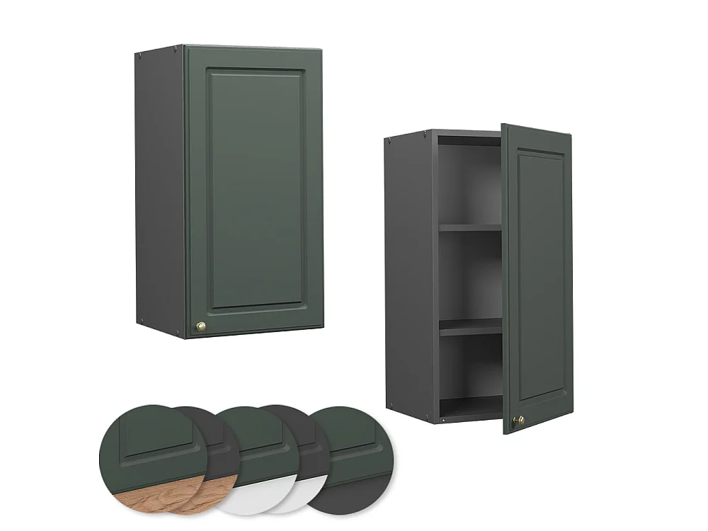 Hängeschrank grün-gold landhaus 40x34.1x72 fame-line