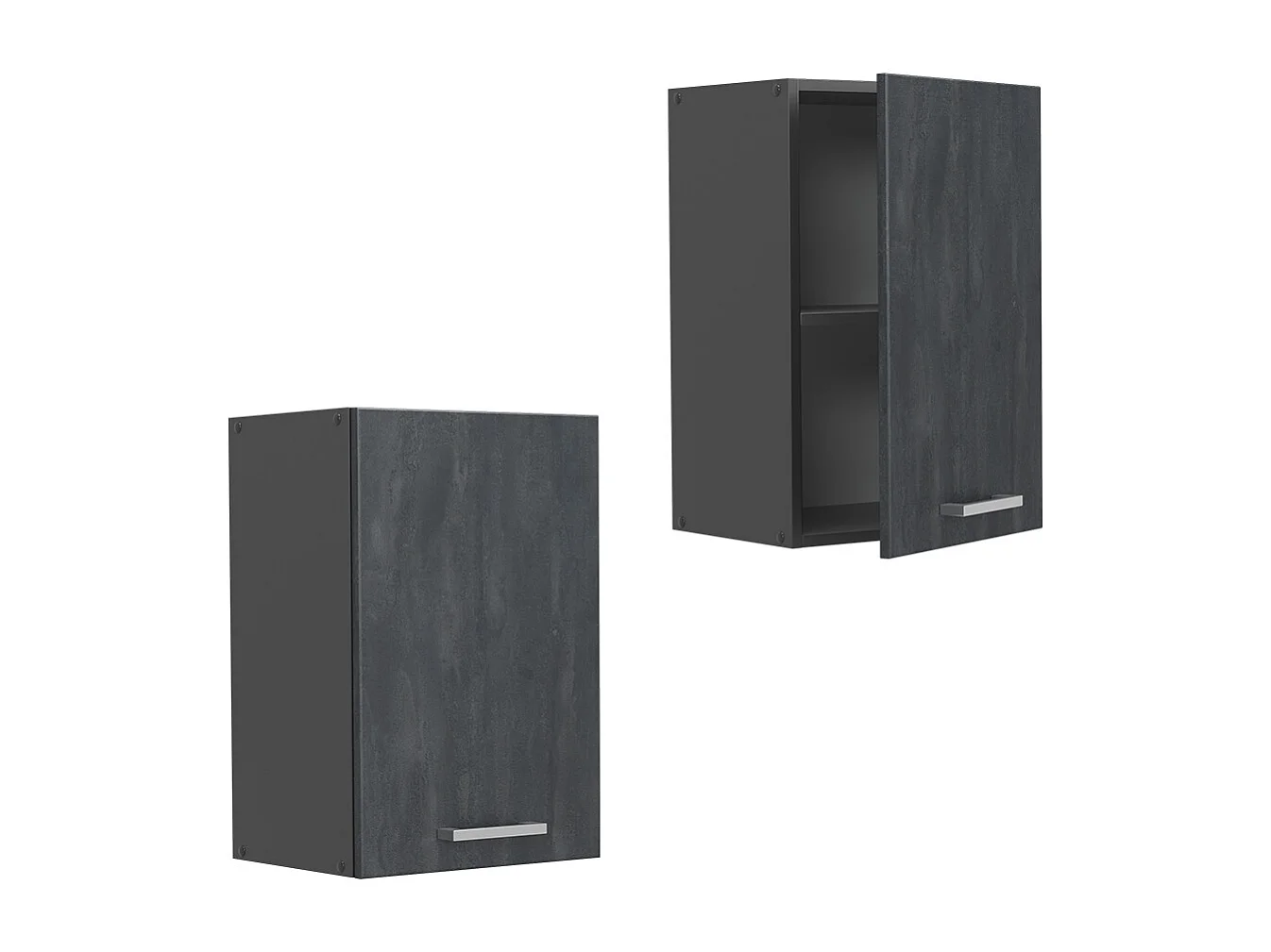 Elément haut de cuisine béton noir 40x31x60 r-line