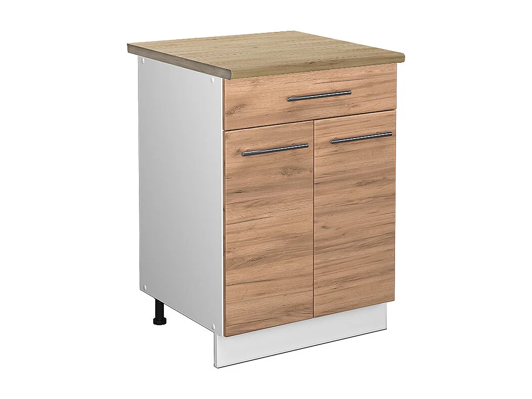 Mueble bajo de cocina roble dorado 60x60x82 fame-line