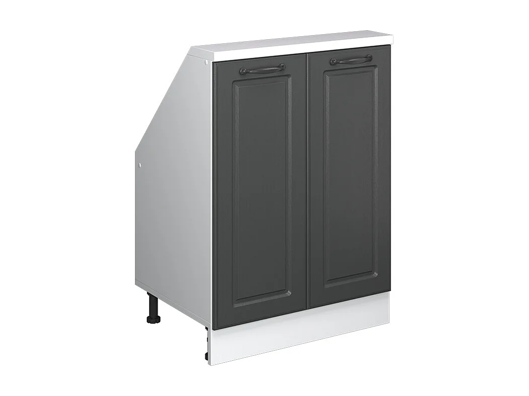 Küchenschrank für Dachschrägen anthrazit landhaus 60x46x81.6 r-line