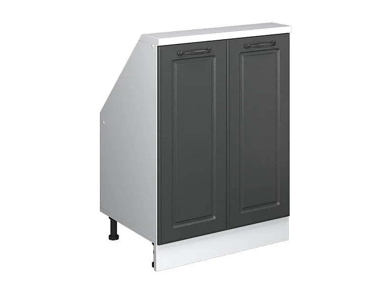 Mobile cucina sottotetto antracite casa di campagna 60x46x81.6 r-line