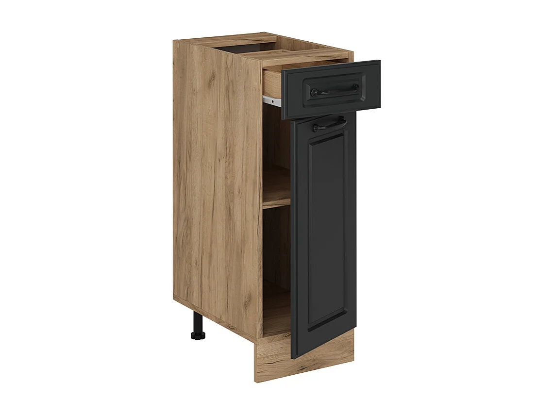 Meuble cuisine anthracite campagne 30x46x81.6 r-line