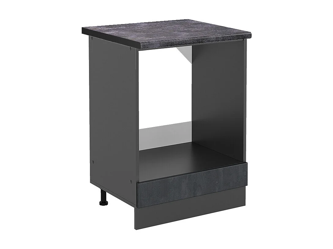 Armario para horno empotrado hormigón negro 60x60x81.6 r-line