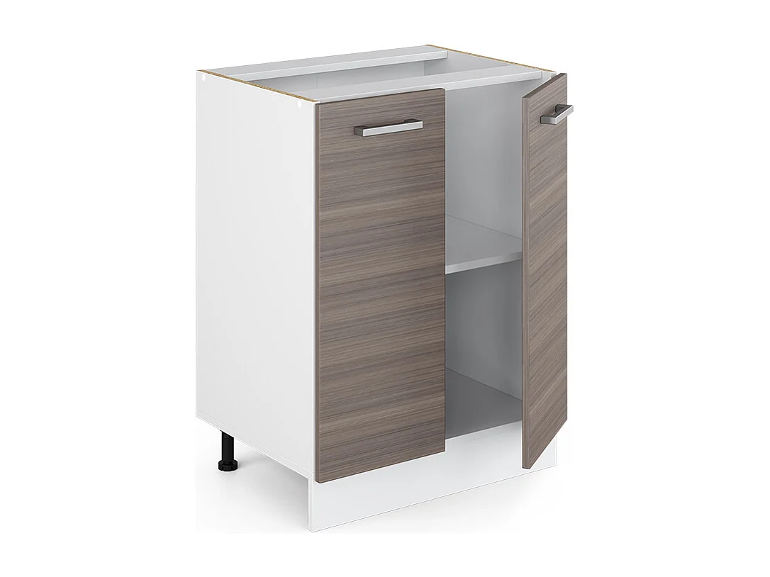 Mobiletto base cucina grigio nobile 60x60x81.6 r-line