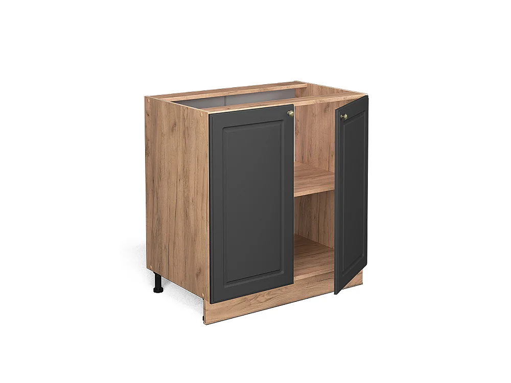 Mobiletto base cucina antracite-oro 80x60x82 fame-line