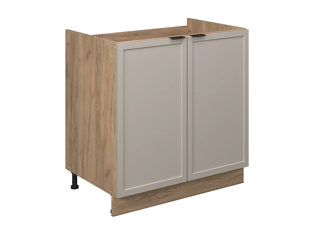 Meuble bas sous-évier grisbeige 80x51.6x82 fame-line