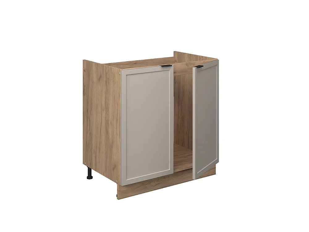 Meuble bas sous-évier grisbeige 80x51.6x82 fame-line