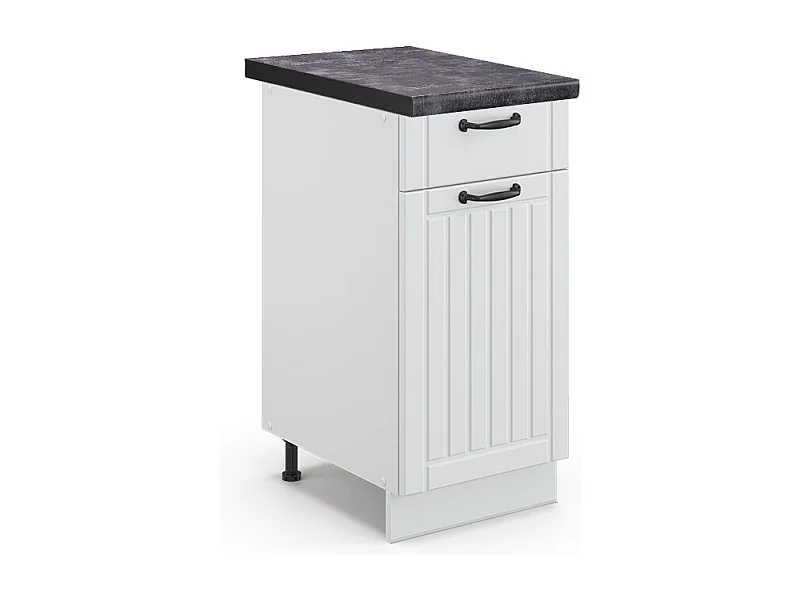 Mueble bajo de cocina blanco casa de campo 40x60x82 fame-line