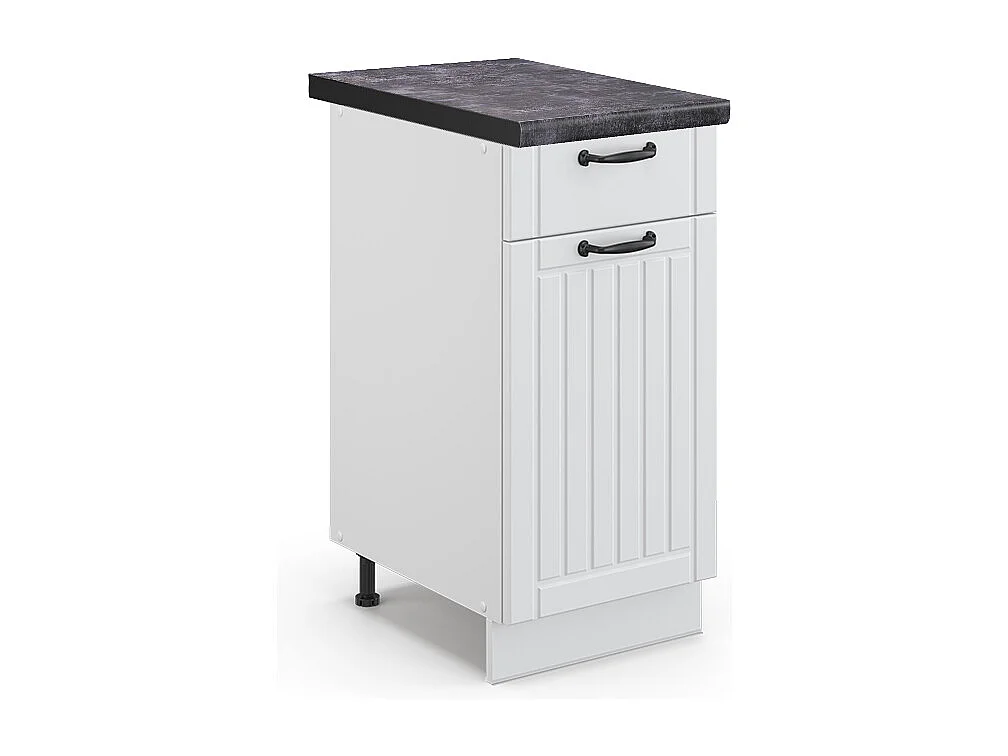 Mueble bajo de cocina blanco casa de campo 40x60x82 fame-line