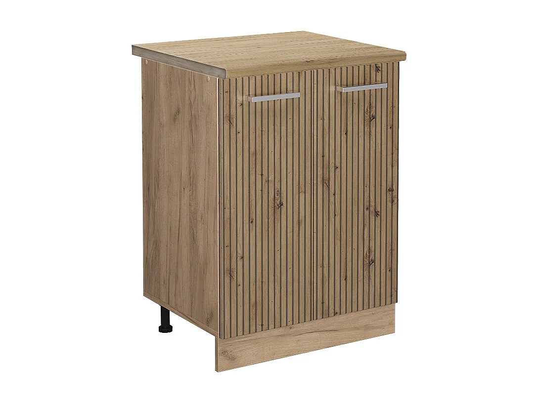 Meuble bas de cuisine chêne artisan 60x60x81.6 r-line