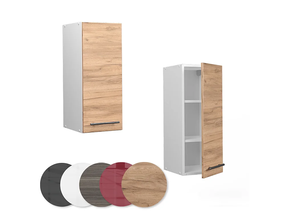 Wall cabinet gold power oak 30x34.1x72 fame-line