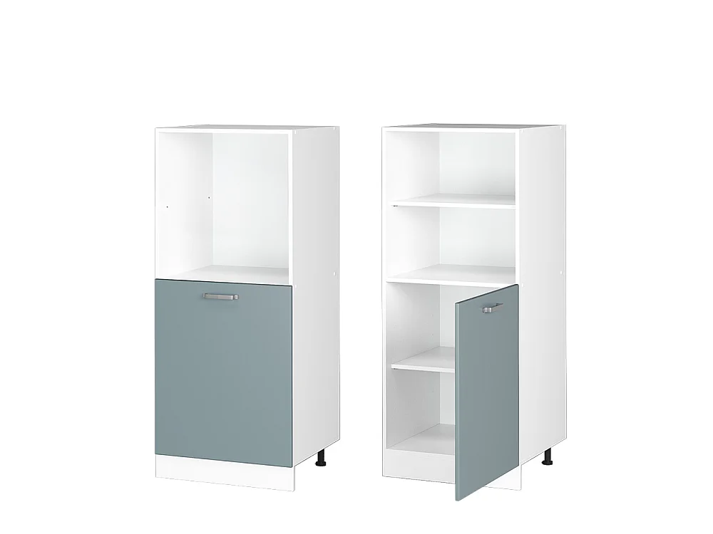 Oven housing cabinet blue-grey 60x57x143 r-line