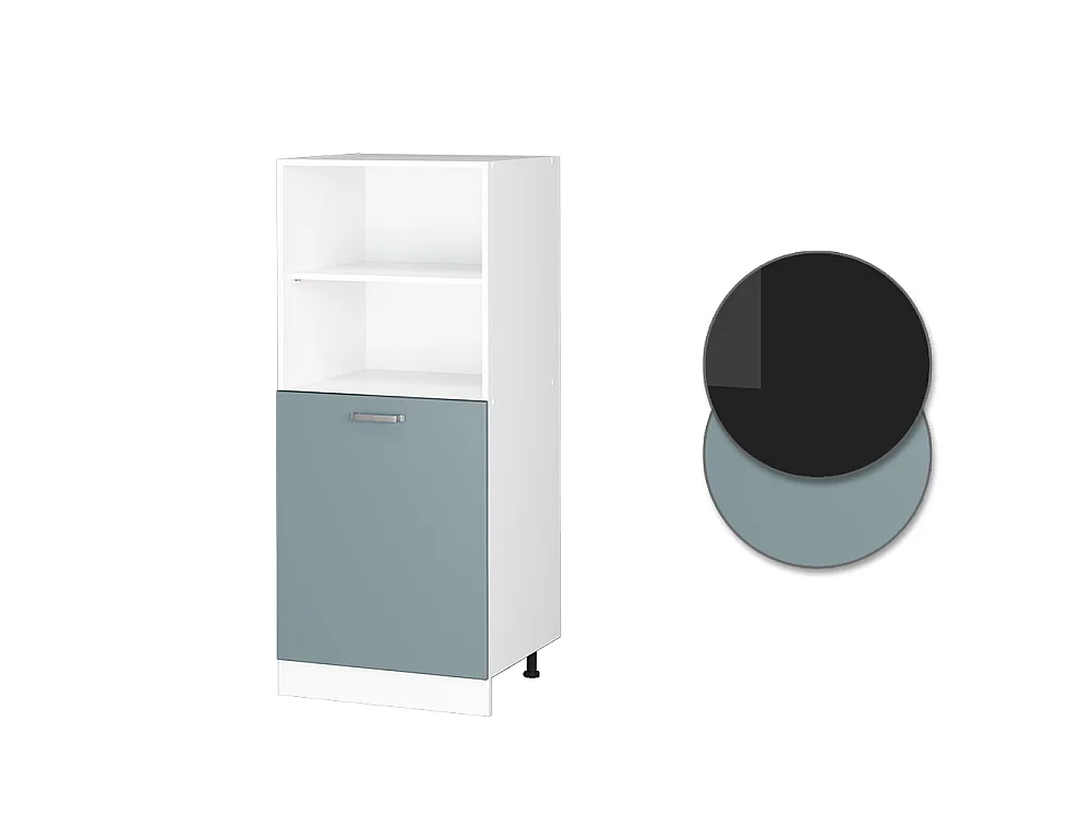 Oven housing cabinet blue-grey 60x57x143 r-line
